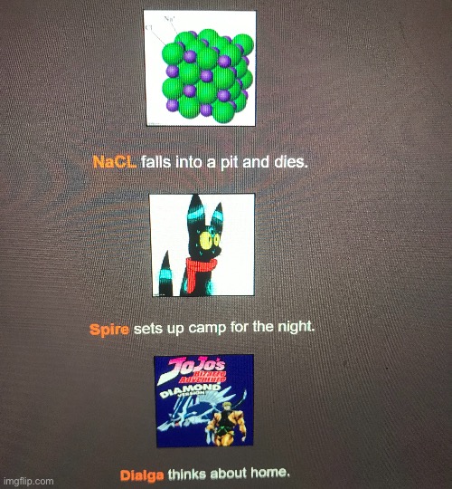 N2 (Final) NaCL is down to two teammates | made w/ Imgflip meme maker
