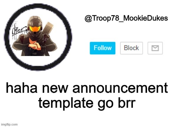 100% credit to sox | haha new announcement template go brr | made w/ Imgflip meme maker