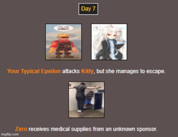 Day 7 | image tagged in hunger games | made w/ Imgflip meme maker