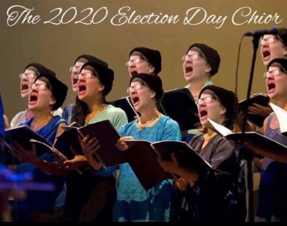 2020 election day choir triggered liberals trump victory Blank Meme Template