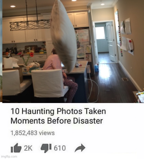 Pillow being thrown | image tagged in funny | made w/ Imgflip meme maker