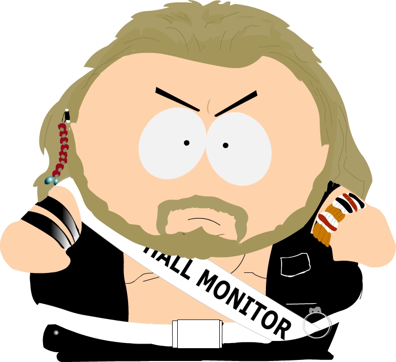 Cartman Hallway Monitor Blank Meme Template
