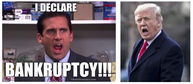 I Declare Bankruptcy Trump Blank Meme Template