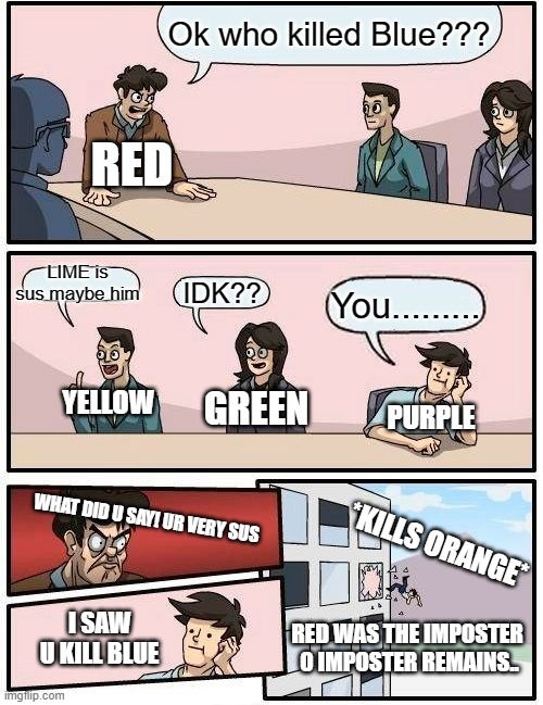 Among Us Yellow Crew Member Presentation Meme