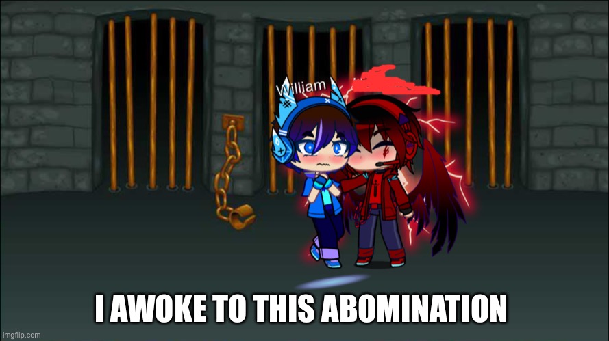Drew over my friends name, also, why is this the first thing I see when I wake up | I AWOKE TO THIS ABOMINATION | made w/ Imgflip meme maker