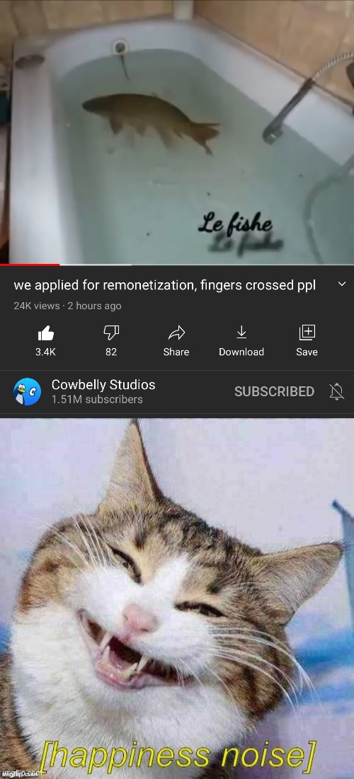 Cross them | image tagged in happiness noise cat,cowbelly | made w/ Imgflip meme maker