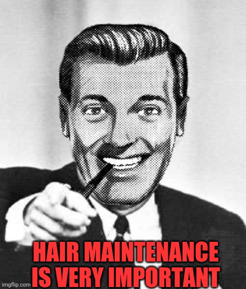 Dr.Strangmeme | HAIR MAINTENANCE IS VERY IMPORTANT | image tagged in dr strangmeme | made w/ Imgflip meme maker