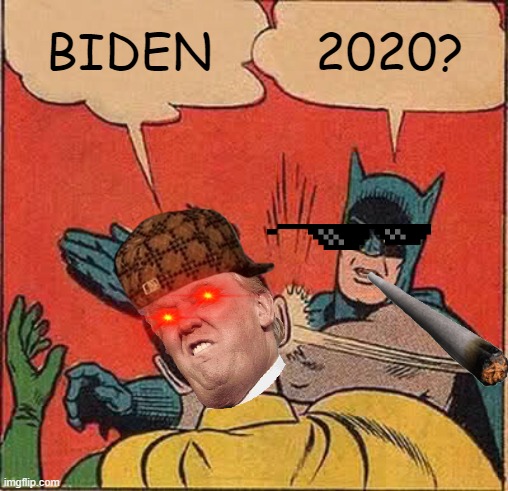 Batman Slapping Robin Meme | BIDEN; 2020? | image tagged in memes,batman slapping robin | made w/ Imgflip meme maker