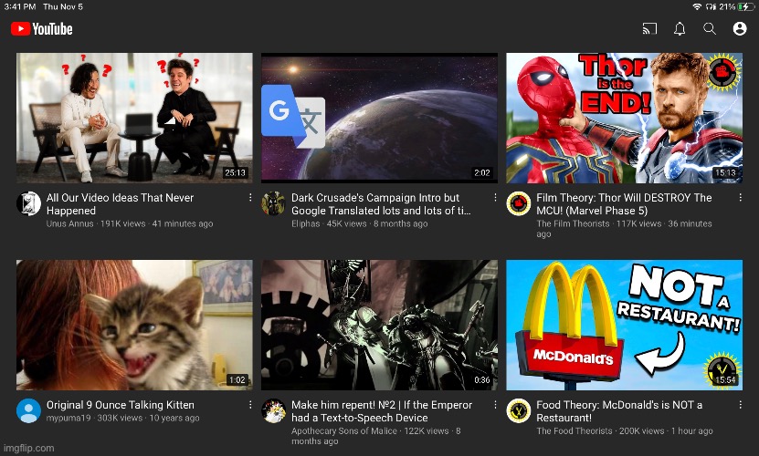 Here are some more YouTube recommendations | made w/ Imgflip meme maker