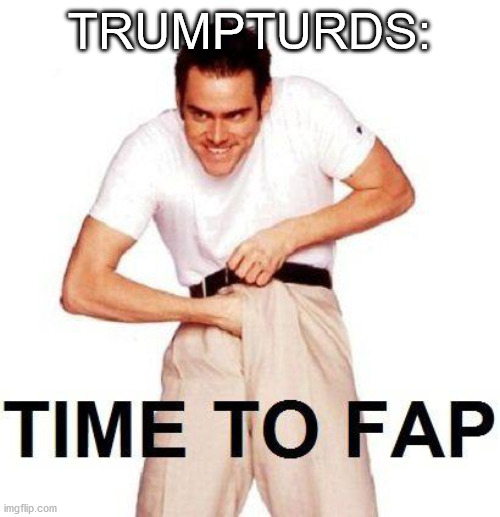 Time To Fap Meme | TRUMPTURDS: | image tagged in memes,time to fap | made w/ Imgflip meme maker