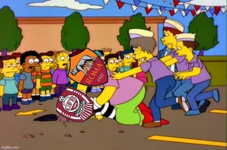 AS Roma 5-0 CFR CLUJ... | image tagged in stop it's already dead,memes,futbol,cfr cluj | made w/ Imgflip meme maker