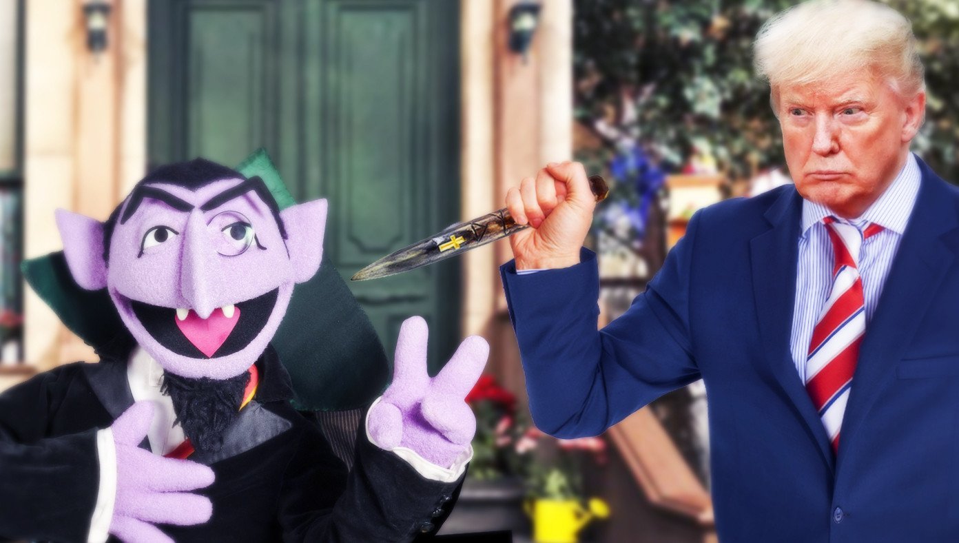 The Trump Vs The Count Blank Meme Template