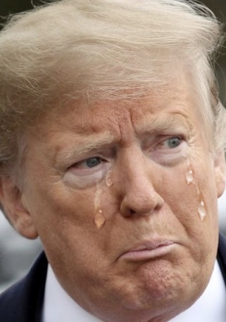 High Quality Crying Trump Blank Meme Template