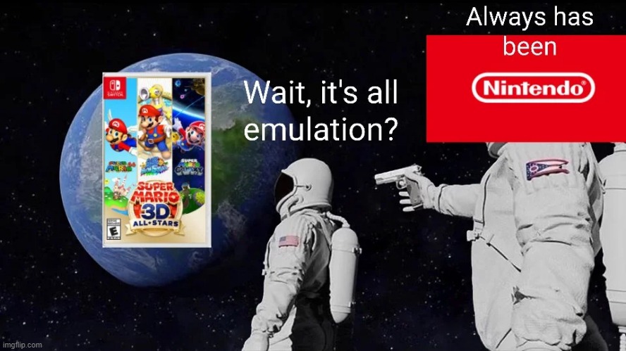 Nintendo was always this way | image tagged in nintendo,imposter | made w/ Imgflip meme maker