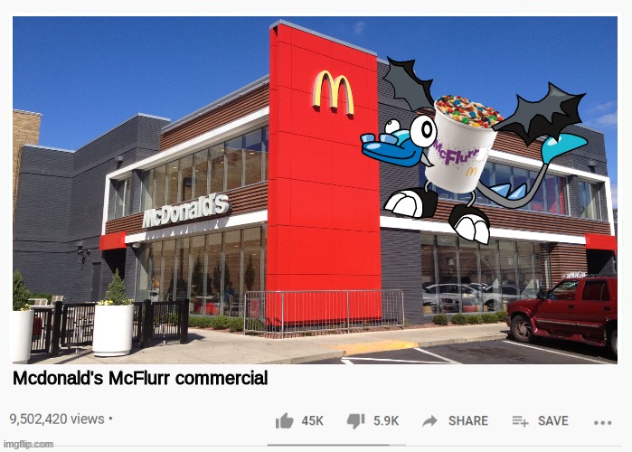 a cursed image is coming to Mcdonald's (not really) | Mcdonald's McFlurr commercial | image tagged in mcdonald's,mcflurry,mixels,cursed image,fake youtube videos,memes | made w/ Imgflip meme maker