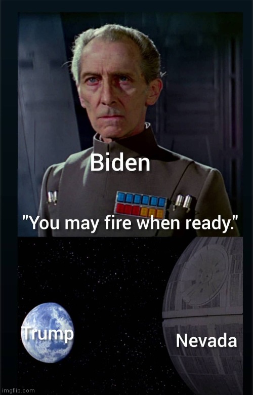 If they ever wake up that is | image tagged in election 2020,joe biden,donald trump,nevada | made w/ Imgflip meme maker