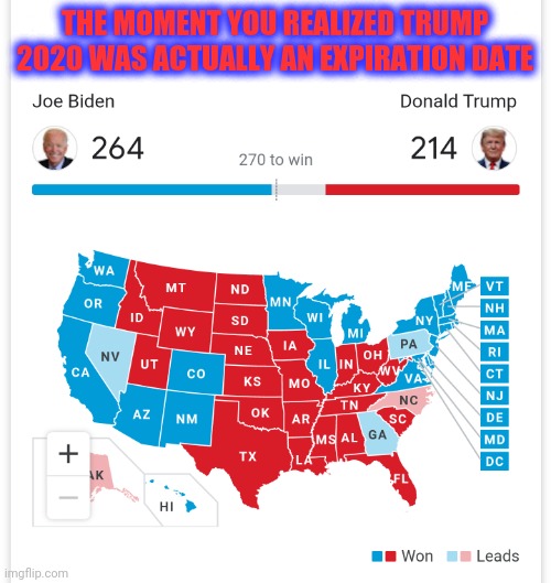 THE MOMENT YOU REALIZED TRUMP 2020 WAS ACTUALLY AN EXPIRATION DATE | image tagged in donald trump 2020 | made w/ Imgflip meme maker