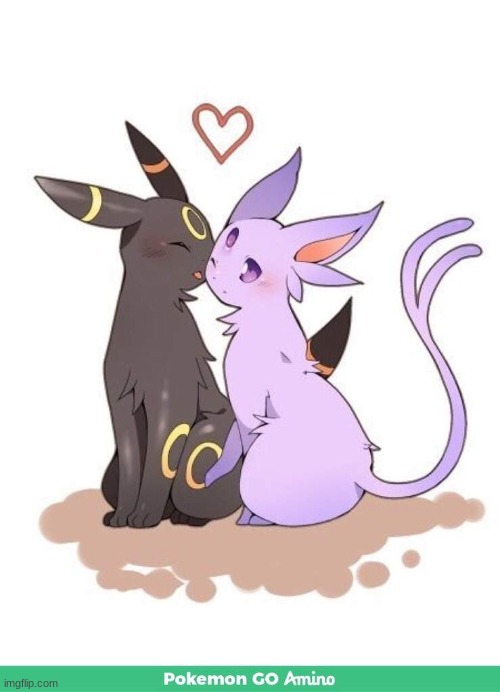 Umbreon X Espeon | image tagged in umbreon x espeon | made w/ Imgflip meme maker