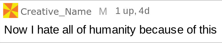 Creative_Name hates humanity now Blank Meme Template