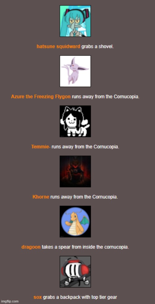 Bloodbath (3) | image tagged in hunger games | made w/ Imgflip meme maker