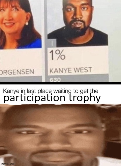 It do be like that sometimes | participation trophy | image tagged in kanye,election 2020,dank memes | made w/ Imgflip meme maker
