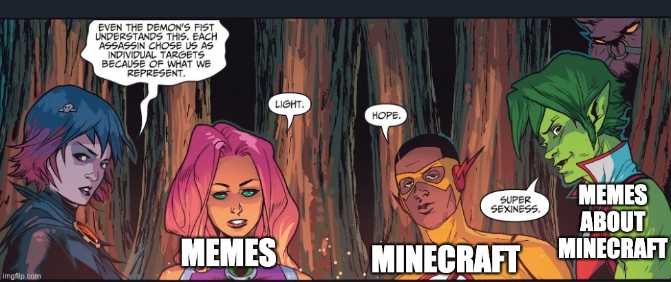 Minecraft is sexy. | MEMES ABOUT MINECRAFT; MEMES; MINECRAFT | image tagged in super sexiness,minecraft | made w/ Imgflip meme maker