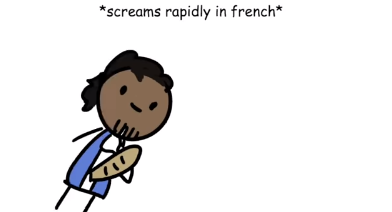 High Quality *screams rapidly in french* Blank Meme Template