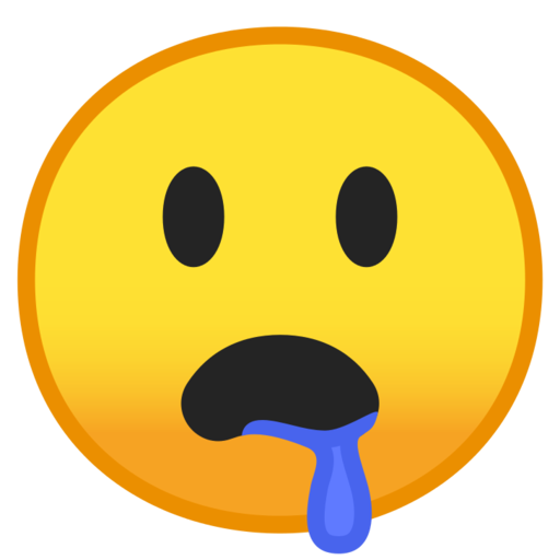 High Quality Drooling emoji Blank Meme Template