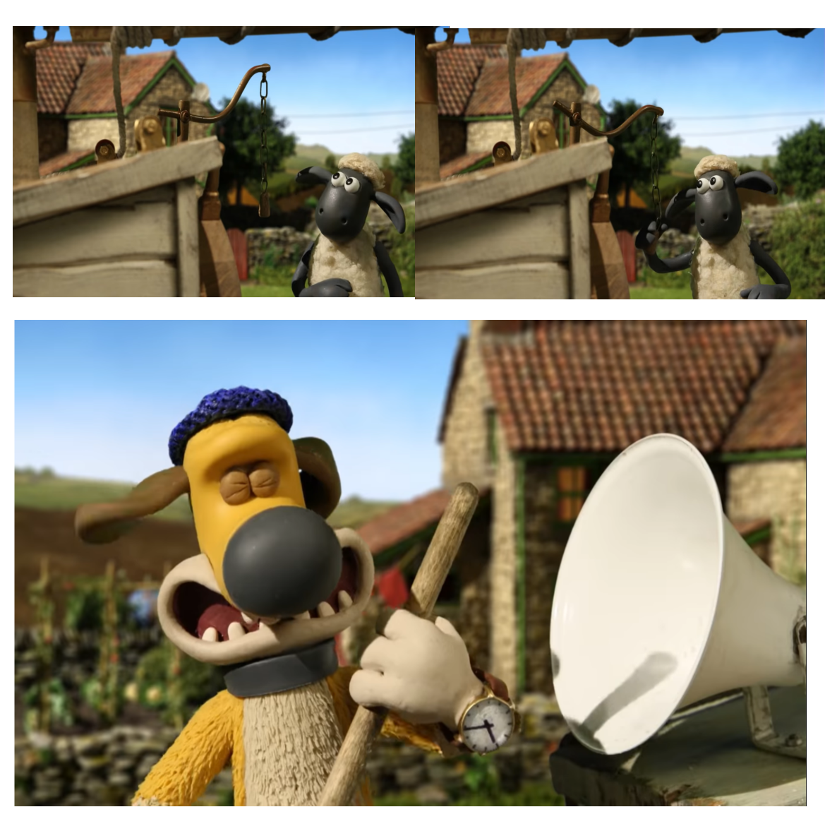 Shaun Da Sheep pulling horn Blank Meme Template