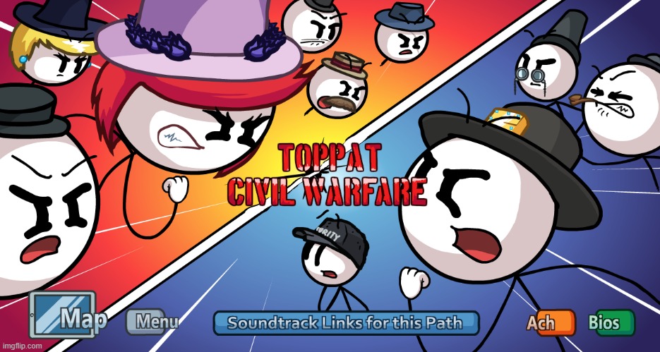 Toppat Civil Warfare | image tagged in toppat civil warfare | made w/ Imgflip meme maker