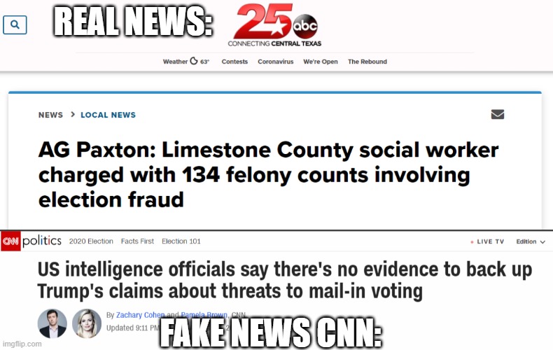 Voter fraud | REAL NEWS:; FAKE NEWS CNN: | image tagged in cnn fake news,election 2020 | made w/ Imgflip meme maker