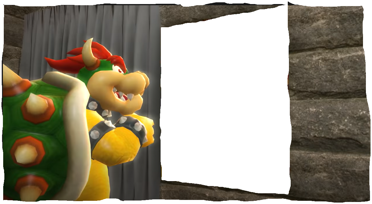 Bowser sees some bullshit Blank Meme Template