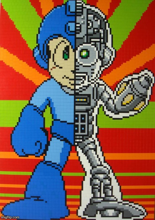 Megaman Cringe | image tagged in megaman skeleton | made w/ Imgflip meme maker