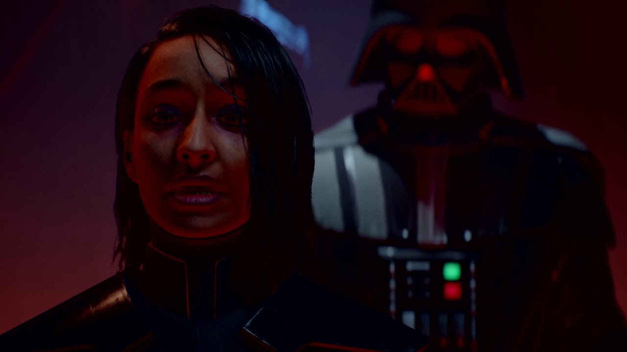 High Quality Second sister with Darth Vader Blank Meme Template
