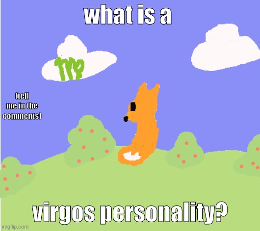 what is a; (tell me in the comments); virgos personality? | image tagged in idk what virgos do,help me with astrology,virgo,zodiac sign,zodiac_signs | made w/ Imgflip meme maker