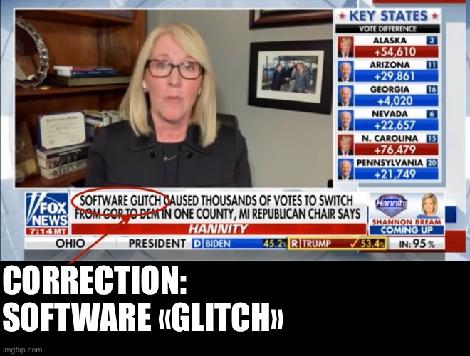 CORRECTION: 
SOFTWARE «GLITCH» | made w/ Imgflip meme maker