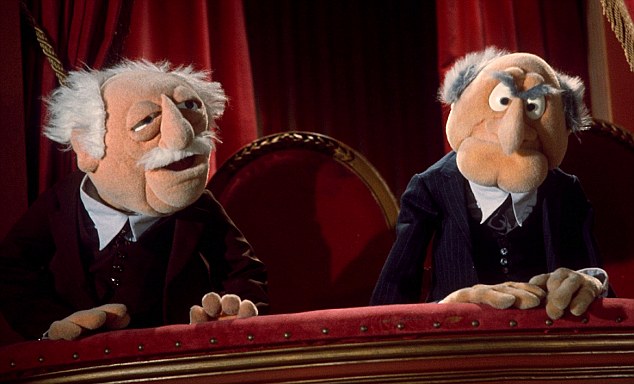 Statler and Waldorf Blank Meme Template