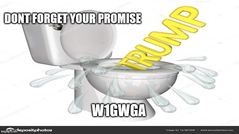 w1gwga | DONT FORGET YOUR PROMISE; W1GWGA | image tagged in biden,trump,elections,q/anon | made w/ Imgflip meme maker