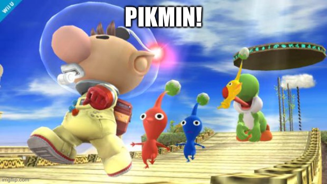 yoshi likes pikmin | PIKMIN! | image tagged in yoshi likes pikmin | made w/ Imgflip meme maker