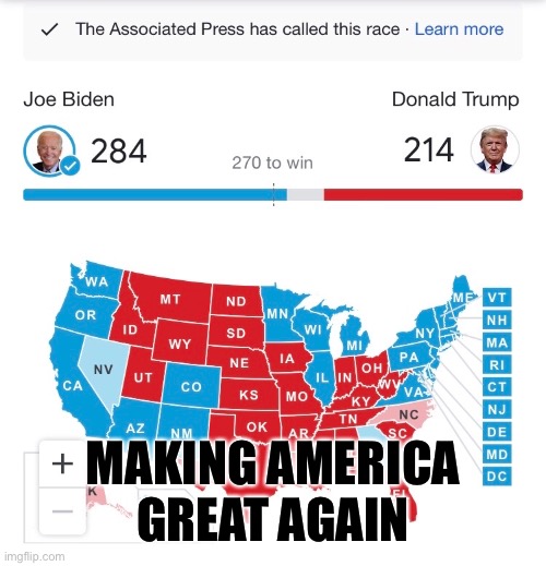 Making America Great Again | MAKING AMERICA GREAT AGAIN | image tagged in election 2020 | made w/ Imgflip meme maker