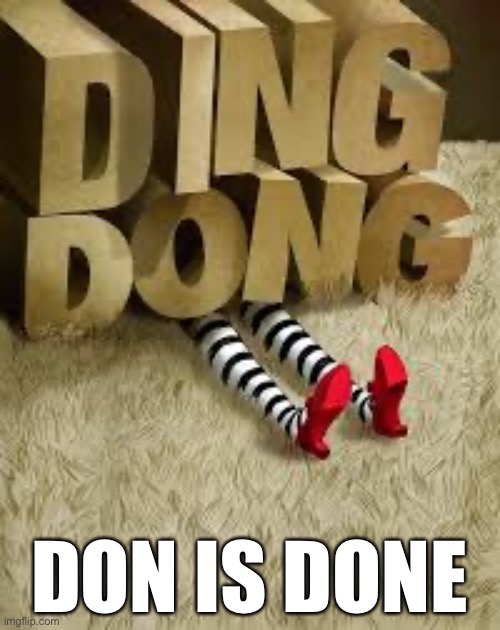 Bye Don | DON IS DONE | image tagged in donald trump,election 2020,loser,gtfo | made w/ Imgflip meme maker
