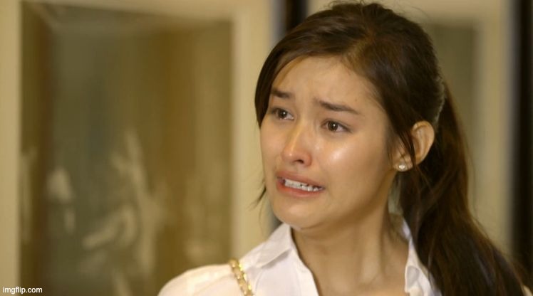 Liza Soberano crying  | image tagged in liza soberano crying | made w/ Imgflip meme maker