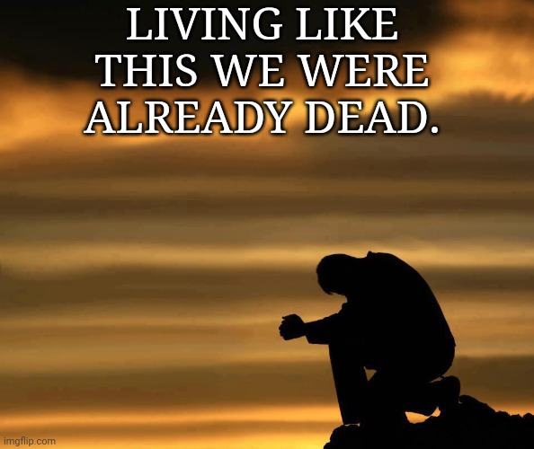 new trend: favorite lyrics | LIVING LIKE THIS WE WERE ALREADY DEAD. | image tagged in rvb,trend,favorite lyric | made w/ Imgflip meme maker