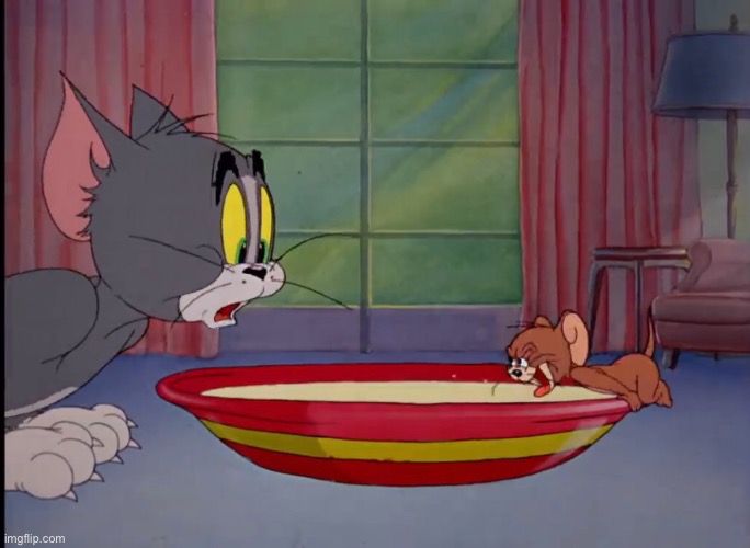 Tom And Jerry Milk | image tagged in tom and jerry milk | made w/ Imgflip meme maker