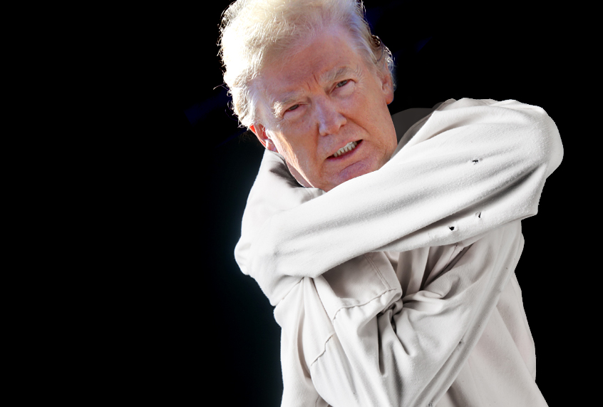 Trump straight jacket Blank Meme Template