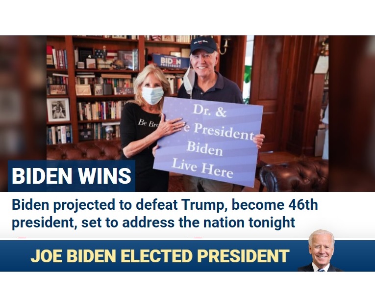 High Quality JOE BINDEN WINS 2020 ELECTION Blank Meme Template