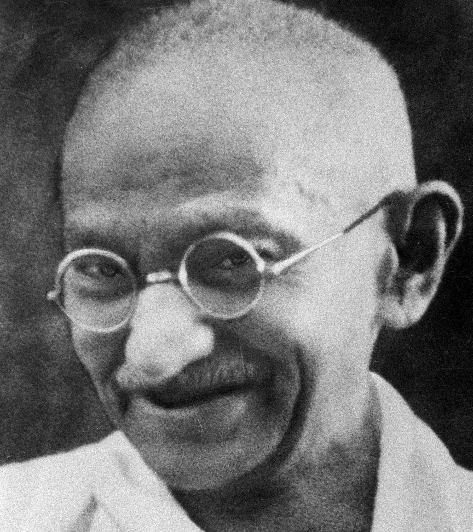 High Quality gandhi smiling cropped Blank Meme Template
