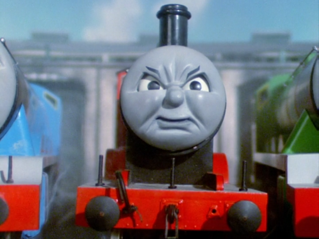 James Angry Face Blank Meme Template