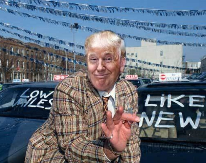 trump used car salesman Blank Meme Template