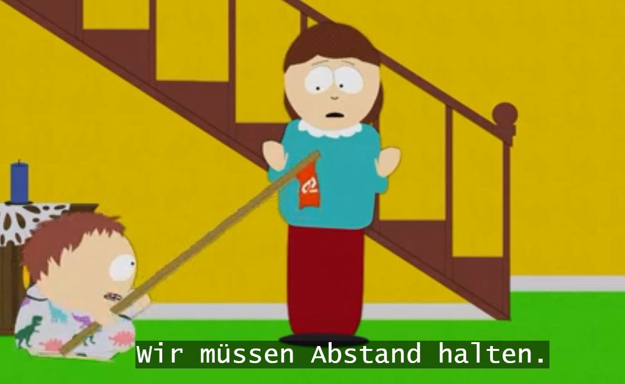 High Quality South Park | Cartman - Abstand halten Blank Meme Template